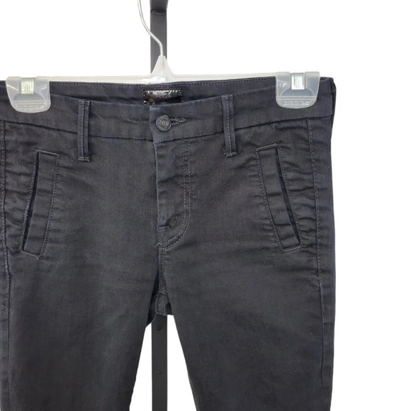 MOTHER + Freja Welt Zip Muse Jeans Size 24 Midnight At The Oasis Zip Bottom - Picture 5 of 11